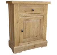 Francis Solid Oak 1 Door 1 Drawer Cupboard
