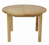 Francis Solid Oak Round Extending Table