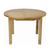 Francis Solid Oak Round Extending Table