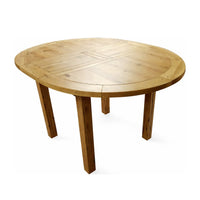 Francis Solid Oak Round Extending Table