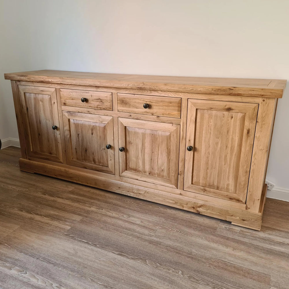 Francis Solid Oak 4 Door Sideboard