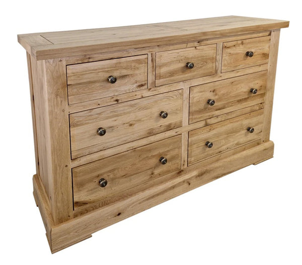 Francis Solid Oak 4+3 Drawer Chest