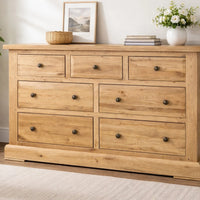 Francis Solid Oak 4+3 Drawer Chest