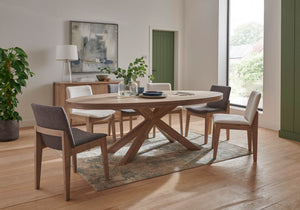 Fabiana Oak 190cm Large Oval Dining Table