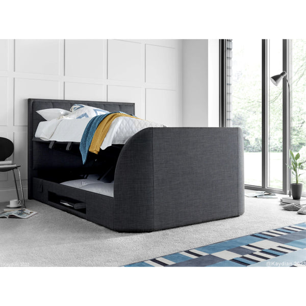 Fallon 6ft TV Upholstered Ottoman Bed Frame