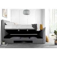 Fallon 6ft TV Upholstered Ottoman Bed Frame