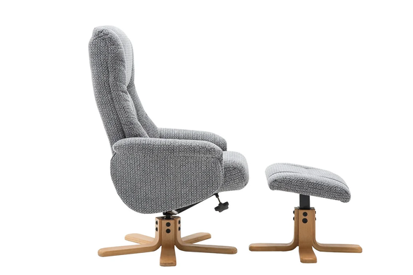 Felix Reclining Swivel Chair with Footstool