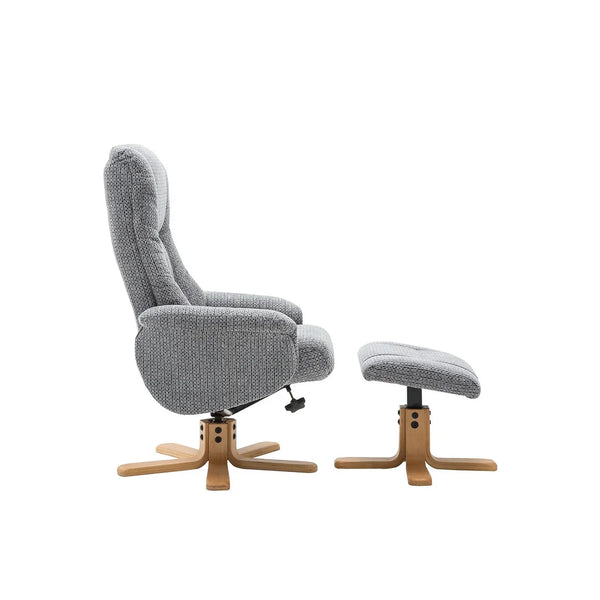 Felix Reclining Swivel Chair with Footstool