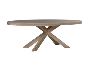 Fabiana Oak 190cm Large Oval Dining Table