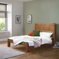 Newton 6ft Super King Size Wooden Bed Frame - Low Foot End
