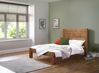 Newton 4ft6 Double Wooden Bed Frame - Low Foot End