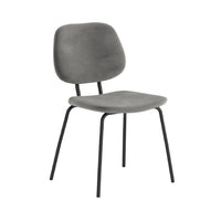 Surrey Grey Velvet Lily Dining Chair