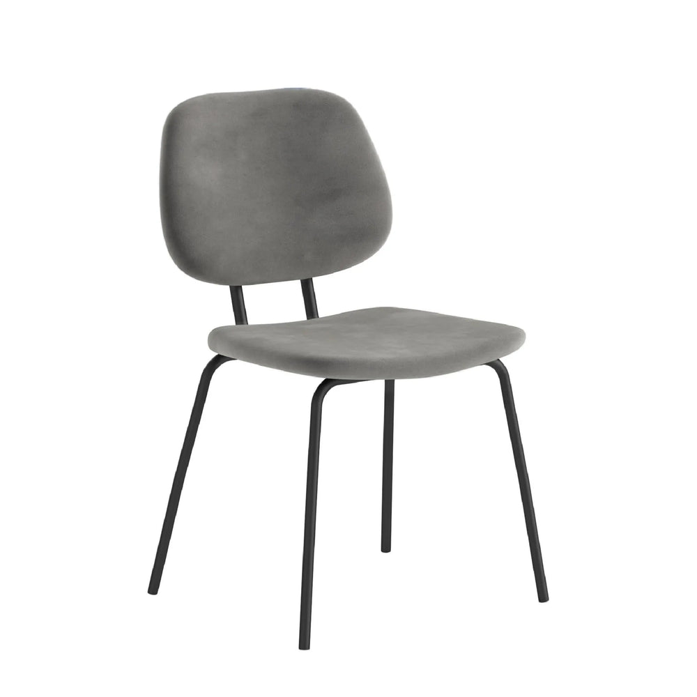 Surrey Grey Velvet Lily Dining Chair
