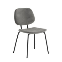 Surrey Grey Velvet Lily Dining Chair