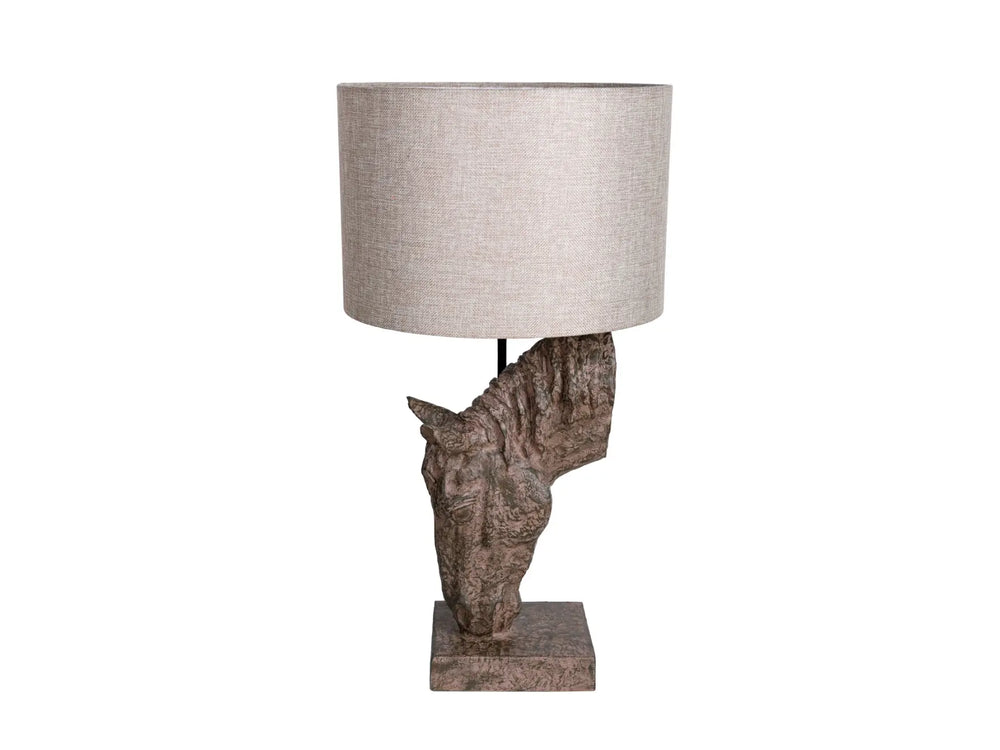Delia Horse Lamp with Shade