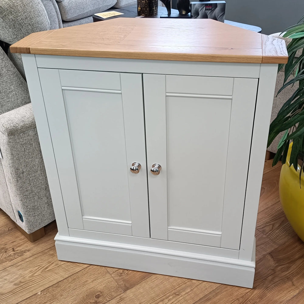 Clearance Chester Ivory Corner Cupboard
