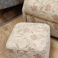 Clearance Buckfast Petite Chair w/ Arm Caps + Footstool