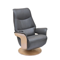 Isaac Electric Reclining Swivel Chair leather