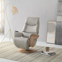 Isaac Electric Reclining Swivel Chair leather