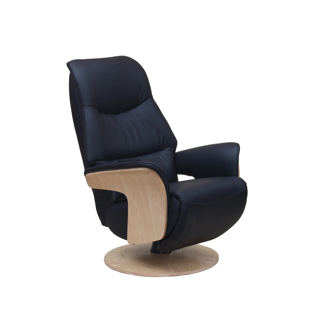 Isaac Electric Reclining Swivel Chair leather