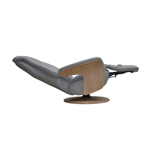 Isaac Electric Reclining Swivel Chair leather
