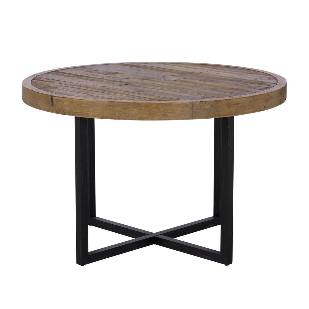 Nassau Round Dining Table - Solid Reclaimed Wood