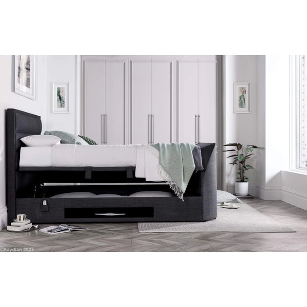Kendall 6ft Upholstered TV Ottoman Bed Frame