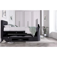 Kendall 6ft Upholstered TV Ottoman Bed Frame