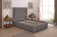 Lucia 54inch 4ft6 Double Upholstered Bed Frame with Ottoman Option