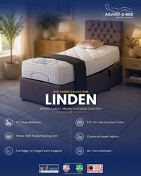 Adjust-a-bed 3ft6 Large Single Linden Mattress for an Adjustable Bed