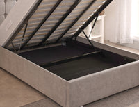 Milo 48inch 4ft6 Double Upholstered Bed Frame with Ottoman Option