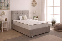 Milo 48inch 4ft6 Double Upholstered Bed Frame with Ottoman Option