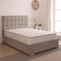 Milo 48inch 4ft Small Double Upholstered Bed Frame with Ottoman Option