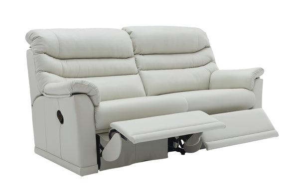 G Plan Malvern Leather 3 Seater Sofa (2 Cushions)