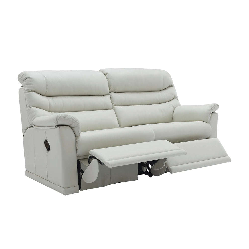 G Plan Malvern Leather 3 Seater Sofa (2 Cushions)