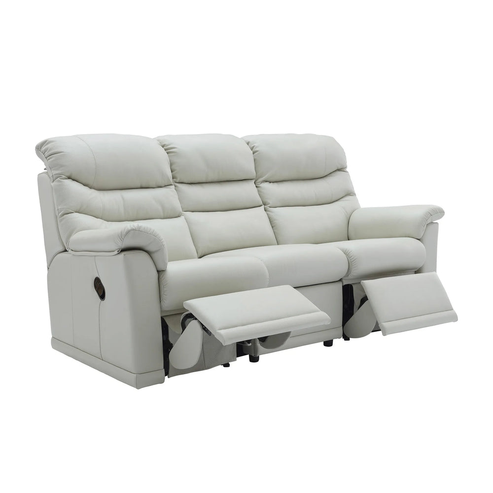 G Plan Malvern Leather 3 Seater Sofa (3 Cushions)