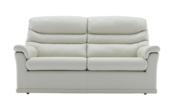 G Plan Malvern Leather 3 Seater Sofa (2 Cushions)