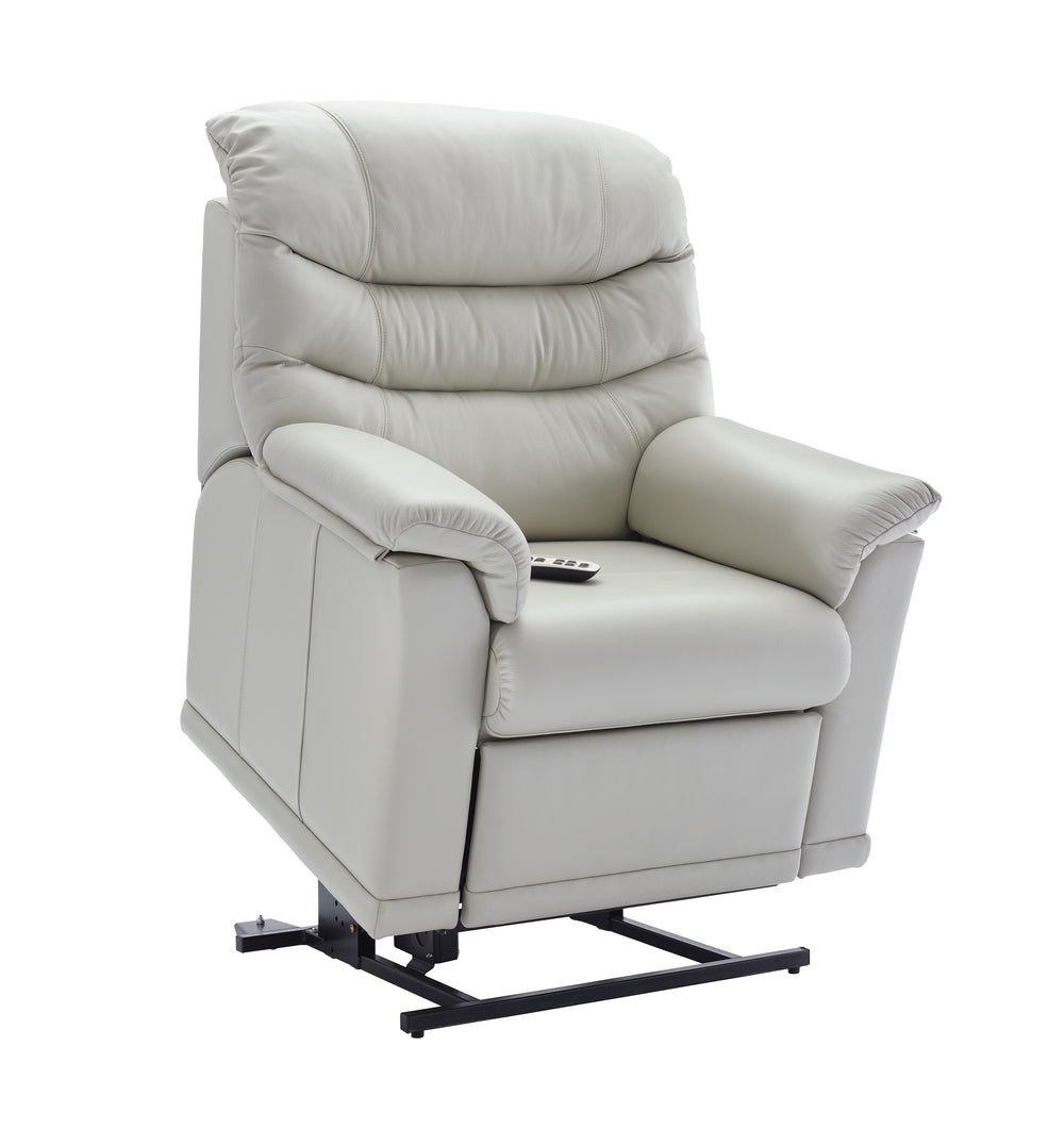 G Plan Malvern Leather Small Dual Elevate Armchair