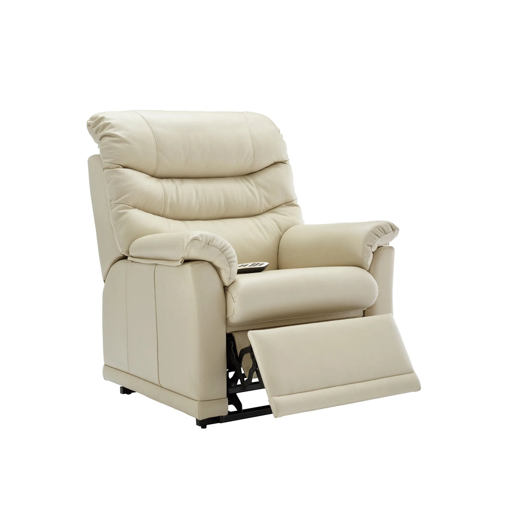 G Plan Malvern Leather Small Dual Elevate Armchair