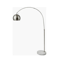 Brushed Silver Metal Floor Lamp