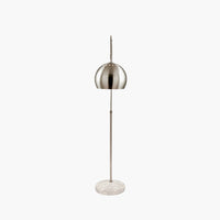 Brushed Silver Metal Floor Lamp
