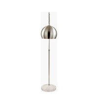 Brushed Silver Metal Floor Lamp