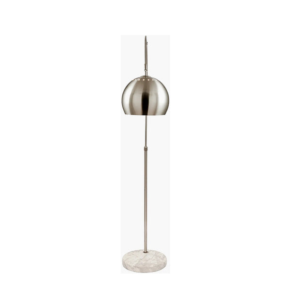 Brushed Silver Metal Floor Lamp
