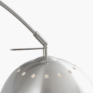 Brushed Silver Metal Floor Lamp
