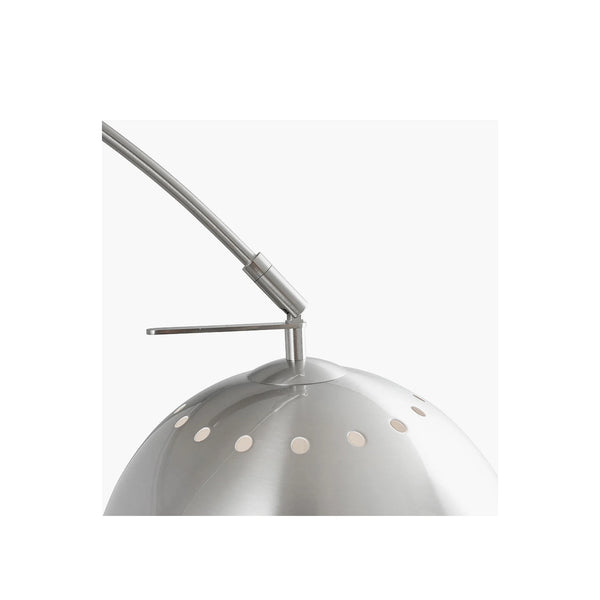 Brushed Silver Metal Floor Lamp