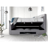 Marlow 6ft TV Upholstered Ottoman Bed Frame