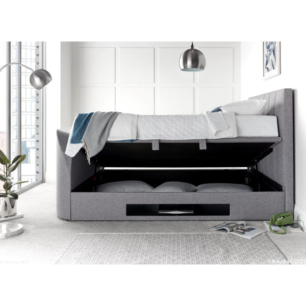 Marlow 6ft TV Upholstered Ottoman Bed Frame
