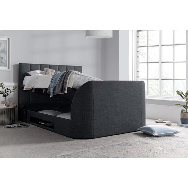 Marlow 6ft TV Upholstered Ottoman Bed Frame