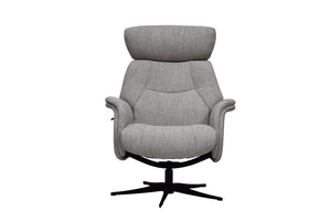 Maia Reclining Swivel Chair with Footstool