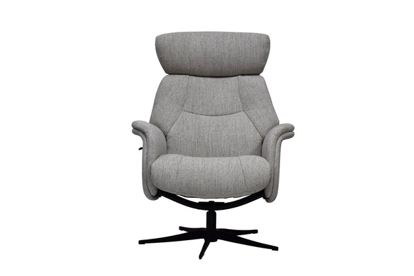 Maia Reclining Swivel Chair with Footstool